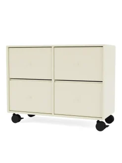 4124 kommode inkl. hjul fra Montana