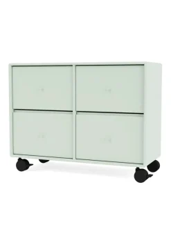 4124 kommode inkl. hjul fra Montana