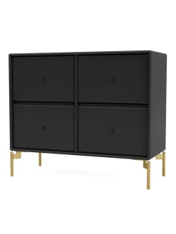 4124 kommode inkl. hjul fra Montana