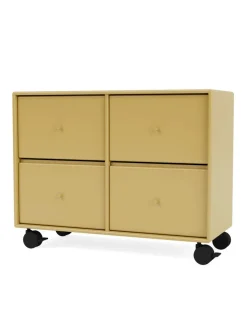 4124 kommode inkl. hjul fra Montana