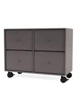 4124 kommode inkl. hjul fra Montana