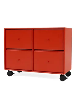 4124 kommode inkl. hjul fra Montana