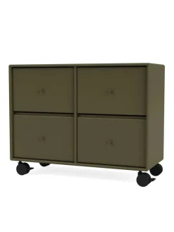 4124 kommode inkl. hjul fra Montana