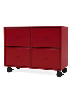 4124 kommode inkl. hjul fra Montana