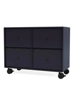 4124 kommode inkl. hjul fra Montana