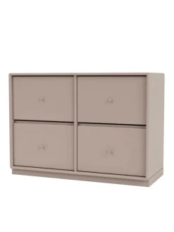 4124 kommode inkl. hjul fra Montana