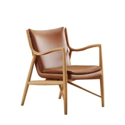 45 Lænestol, eg olie af Finn Juhl