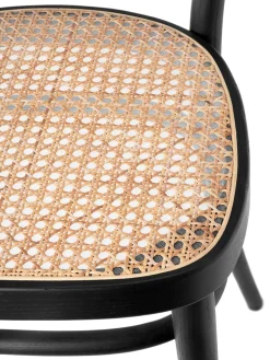 215 R Spisebordsstol, sort ask fra Thonet