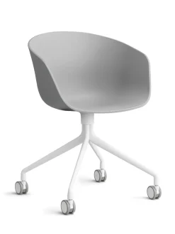 About a Chair AAC52 Forsidepolstret, hvid skal fra Hay