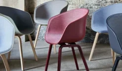 About a Chair AAC22 forsidepolstret, hvid skal fra Hay