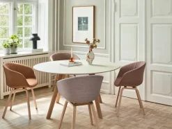 About a Chair AAC22 forsidepolstret, hvid skal fra Hay