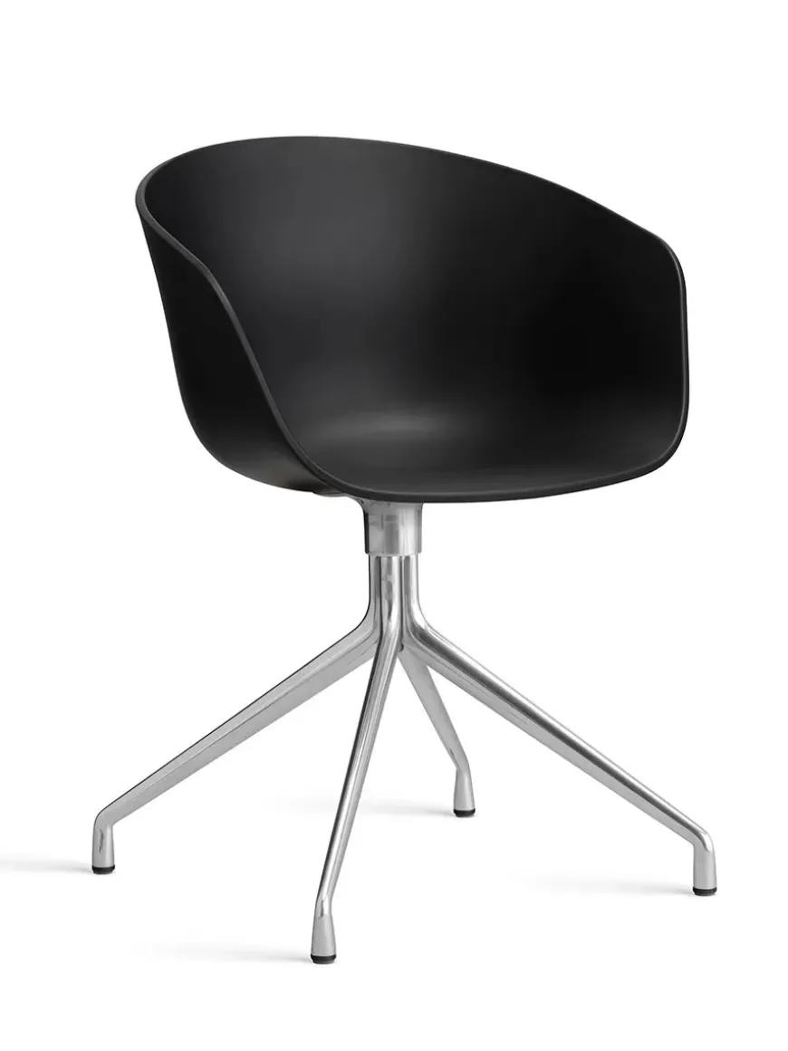 About a Chair AAC52 Forsidepolstret, sort skal fra Hay