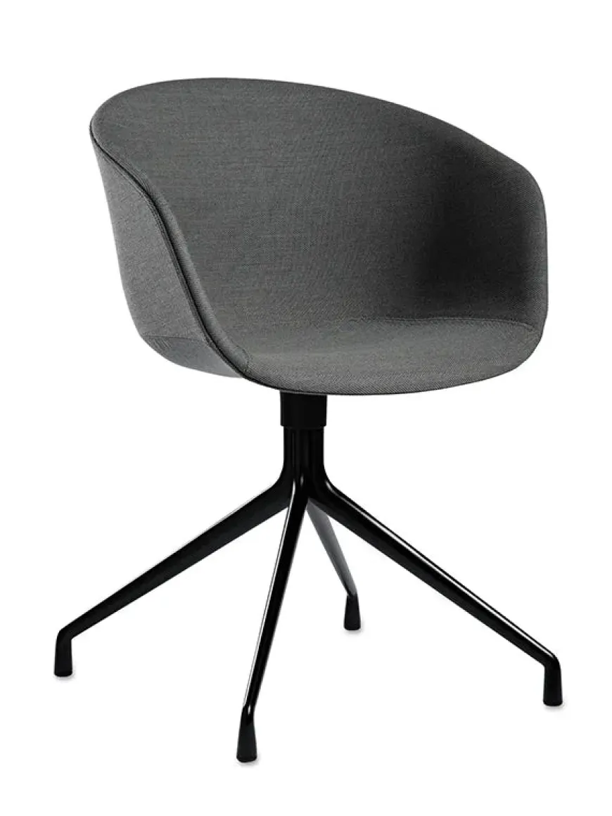 About a Chair AAC52 Forsidepolstret, sort skal fra Hay