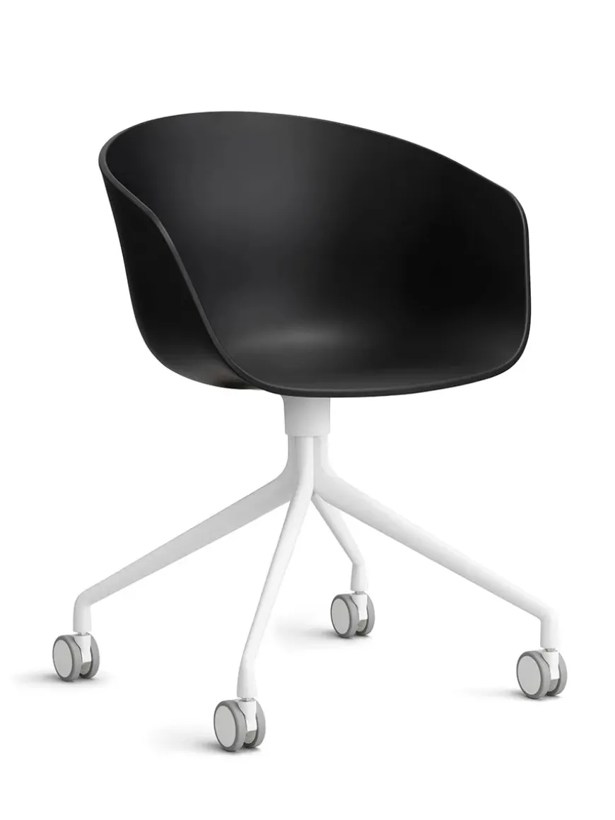 About a Chair AAC52 Forsidepolstret, sort skal fra Hay