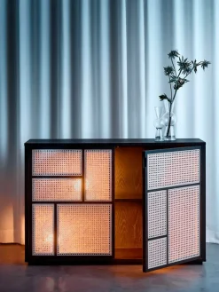 Air Sideboard, oak/cane fra Design House Stockholm