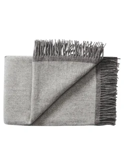 Alrø Plaid, grey shades fra Silkeborg Uldspinderi