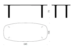 Analog Bord JH83 fra Fritz Hansen