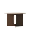Androgyne Dining Table Ø120 dark stained oak, sand sten fra Audo Copenhagen