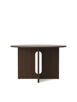 Androgyne Dining Table Ø120 natural oak, sand sten fra Audo Copenhagen