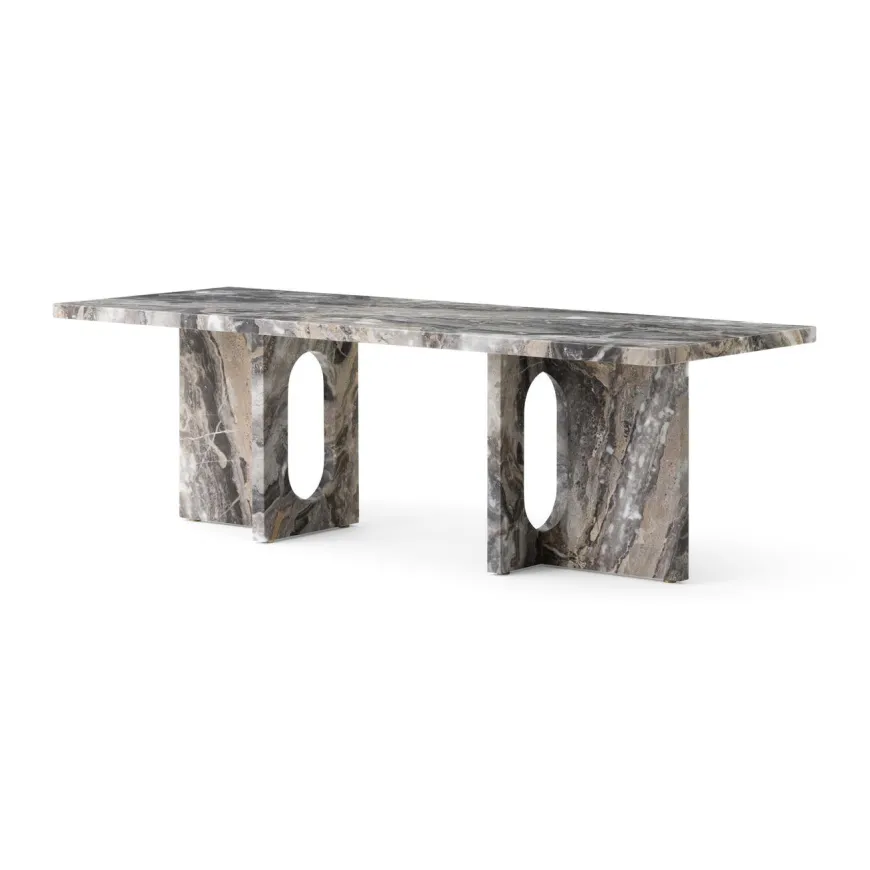 Androgyne Lounge Table, Calacatta Viola / Wood fra Audo Copenhagen