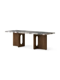 Androgyne Lounge Table, Calacatta Viola / Wood fra Audo Copenhagen