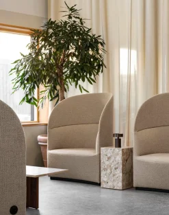 Androgyne Lounge Table, Calacatta Viola / Wood fra Audo Copenhagen