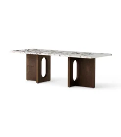Androgyne Lounge Table, Calacatta Viola / Wood fra Audo Copenhagen