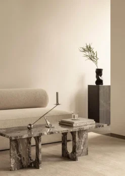 Androgyne Lounge Table, Calacatta Viola / Wood fra Audo Copenhagen