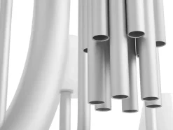 Apollo Chandelier 745, hvid opalglas fra Hay