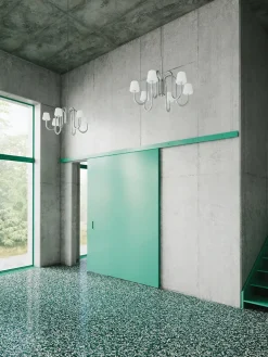 Apollo Chandelier 745, hvid opalglas fra Hay