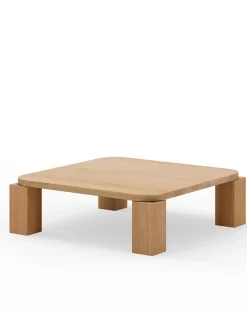 Atlas Sofabord 820x820, Costa Black Marble fra New Works