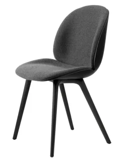 Beetle Chair, forsidepolstret, sort skal fra GUBI