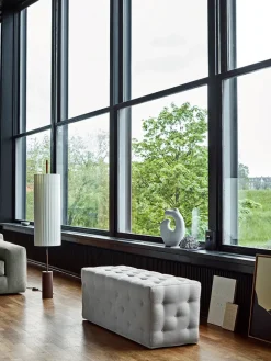 Bench m. Knapper Cross 27, 160 x 40 cm fra Eilersen