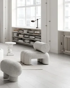 Big Foot Bench Petit, bouclé fra 101 Copenhagen