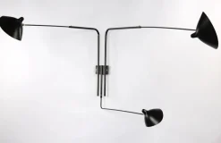 Big Wall Lamp w/3 Rotating Straight Arms af Serge Mouille