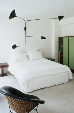 Big Wall Lamp w/4 Rotating Straight Arms af Serge Mouille