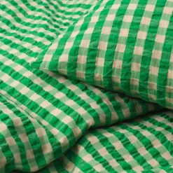 Bæk & Bølge Sengetøj, grøn/soft pink fra Juna