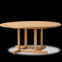 BM80 Shaker sofabord, rundt af Børge Mogensen