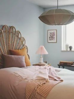 Bogø Plaid, light green fra Silkeborg Uldspinderi