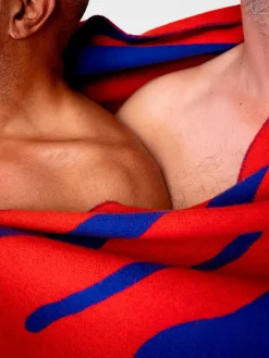 Brush Plaid, blue/red fra raawii