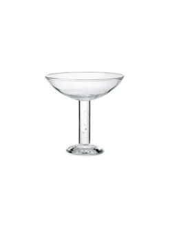Bubble Glass Champagne Coupe, plain top fra Louise Roe