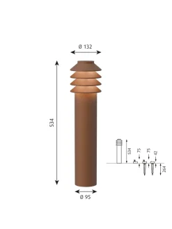 Bysted Garden Aluminium, Høj fra Louis Poulsen