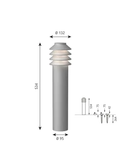 Bysted Garden Aluminium, Høj fra Louis Poulsen