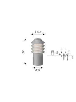 Bysted Garden Corten, Høj fra Louis Poulsen