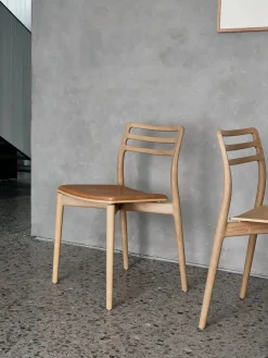 Cabin Stol med lædersæde fra Vipp