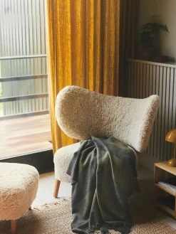 Caracas Plaid, marina fra Silkeborg Uldspinderi