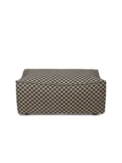 Catena Pouf L501 Check, sand/black fra Ferm Living