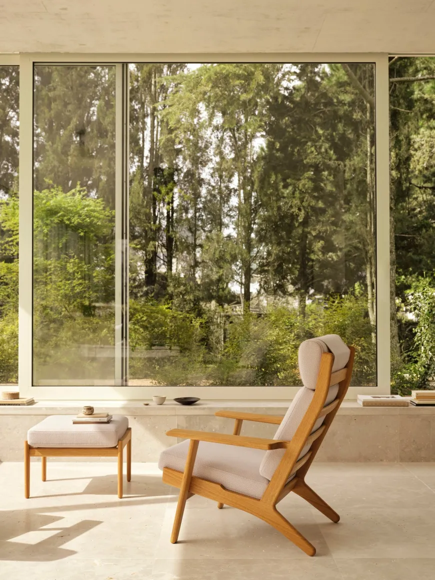 CH291 loungestol, eg olie af Hans J. Wegner