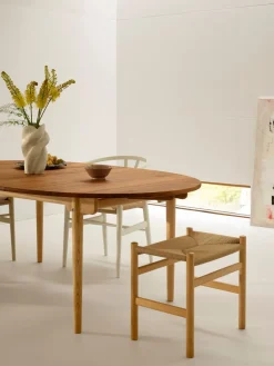 CH338 Spisebord, Teak Mix Special Edition inkl. 1 tillægsplade fra Carl Hansen & Søn