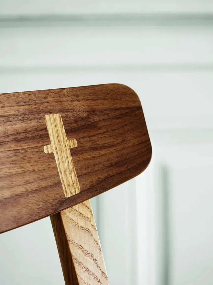 CH23 Spisestol, eg hvidolie af Hans J. Wegner